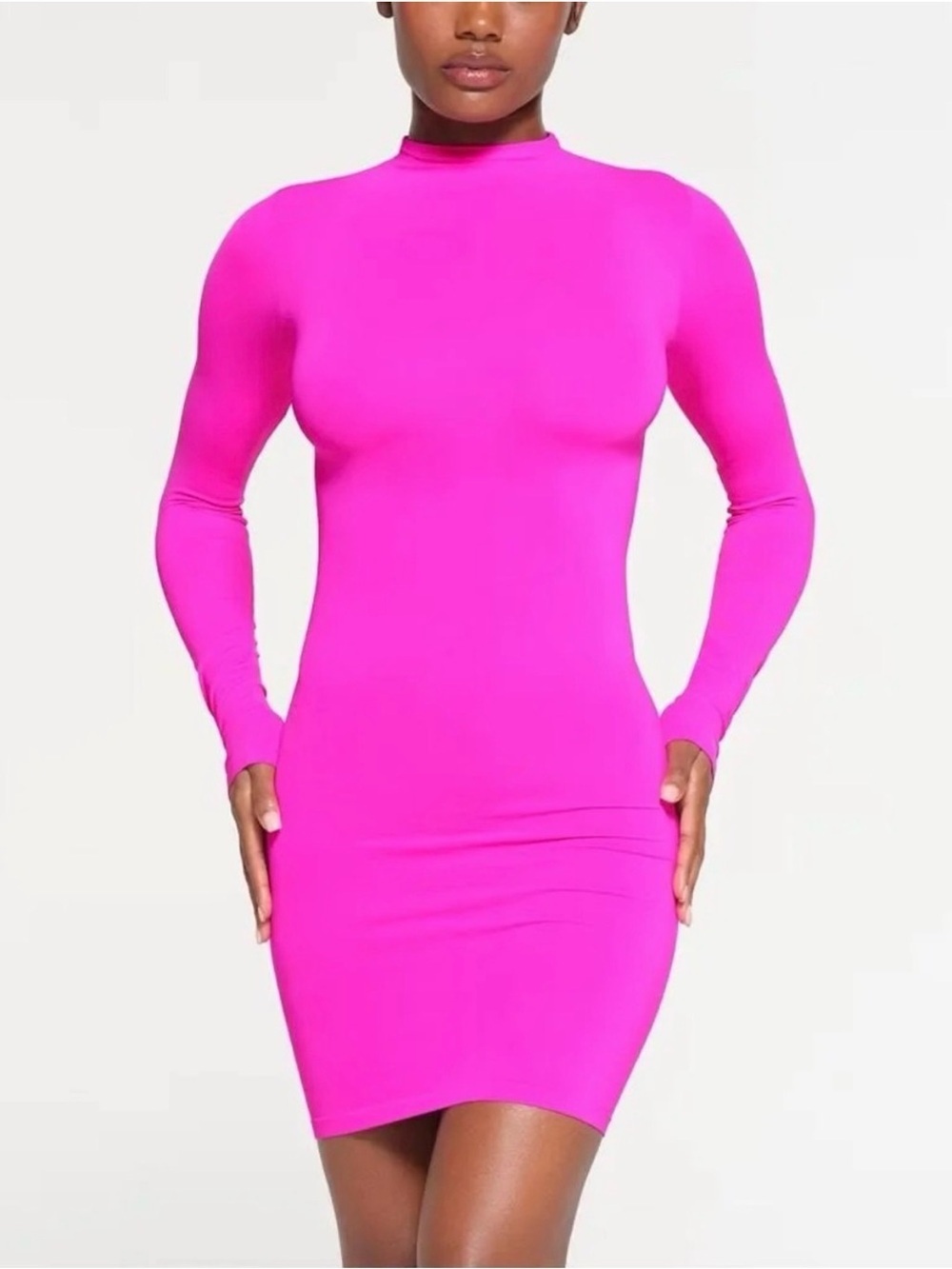 NWT Skims Fuschia Smoothing mini dress- Small